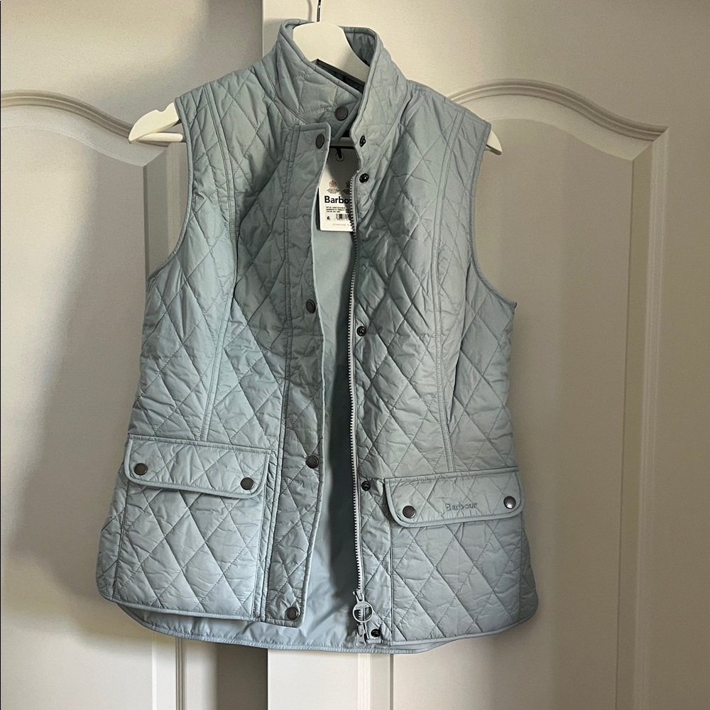Barbour Women’s Vest - “Otterburn Gilet” color Bay Mist size US 6